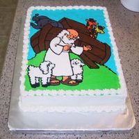 Noah's Ark This is a cake I made for a bake-off at my church. The picture (the whole top of the cake actually) is FBCT. I won first place for best-...
