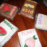 Bible School Cakes Our theme was "Son" Harvest. My daughter and I made these for the grand finale.