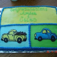 Shower Cake For Sister-In-Law My sister in law is having a baby shower for her best friend this weekend and asked me to make the cake. It is 1/2 chocolate, 1/2 white (...