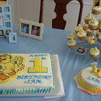 Son's 1St B-Day Just another picture of all the cake I made for my son's b-day. It was so much fun, but a lot of work. First FBCT. My son just ate up...