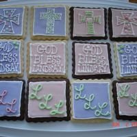 Baptism Cookies For Niece These are Choc. rolled cookies and no fail sugar cookies with Royal Icing for Decorated Cookies.