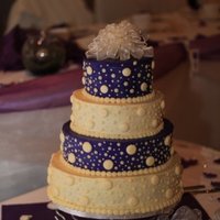 Eggpant Purple Wedding cake ... purple .... Buttercream icing
