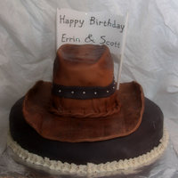 Cowboy Up cowboy hat cake