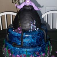 Ursula The Sea Witch Disney Villain 30Th Birthday Cake This cake was for my good friend's 30th birthday who loves the Disney Villains!