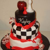 Twilight Cake Cake is designed from all 4 book covers...thanks to many cake artists on here for the inspiration to do my own...