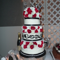 My Sister's Wedding Cake! This was my 2nd wedding cake I have made after a 2 year break due to pregnancy and having my baby! Still lots to learn but feels good to be...