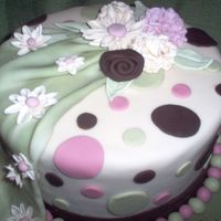 Wilton Fondant And Gumpaste Final Cake This was my first time working with Fondant and Gumpaste. This cake was done for my Final cake for my Wilton Fondant and Gumpaste cake....