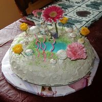 Fairy Cake A cake I made for my son's 4 year-old daughter. I think I went a little overboard with the flowers and should have taken the picture...