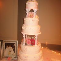 First Wedding Cake This is the first wedding cake I ever made! Everyone was very happy with how it came out! :) Stressful.. but overall a great accomplishment...