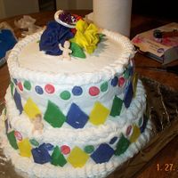 Mardi Gras Cake This is my 1st first cake. It might not have turned out the way I wanted it. I am still in practice....lol. but, I was proud of myself. I...