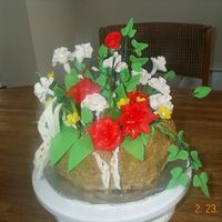 Rearranged tried to rearrange the flowers