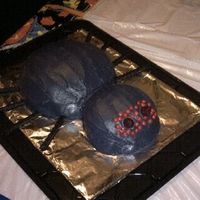 Spider Cake This was a red velvet cake with black frosting and green pudding in the center.