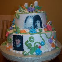 Paul Mccartney Fan's 50Th I replaced Linda mcCartney with the birthday girl and made an edible image!