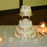 A Simple Cake For A Simple Wedding This is the first wedding cake I've ever made. Each of the layers is a red velvet cake, which I had never even heard of prior to this...