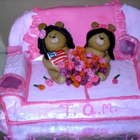 Happy Mother's Day Customer wanted two little bears to resemble herself and her mother.The mother bear is holding an American flag because they are originally...