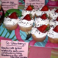 Strawberry Shortcake Cupcakes More cupcakes I made for the Bake Fair.