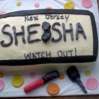 License Plate Made this cake for a customer who's sister was turining 17.
