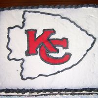 Kansas City Chiefs Chiefs bday cake for a friend