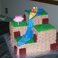 My Son's Groom's Cake My son's groom's cake. Chocolate cake with chocolate Italian Meringue Buttercream. My son is an avid kayak-er (time got away from...