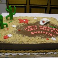 Adios Muchacha! This was for a woman that was leaving her company and moving to Texas! I thought it was very fun looking! Just wish it wasn't...