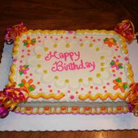 Happy Birthday 100% copy of Cakery's beautiful cake. Carrot cake, crusting cream cheese, cream cheese filling with pineapple.