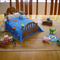 Boys Toy Story Cake This was my absolutely fav cake eva !!!! Buttercream under fondant......fondant toy chest filled with small toy sugar candies....my nephew...