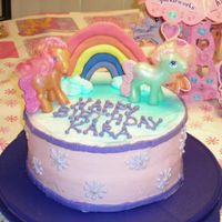 My Little Pony Cake The rainbow is made from fondant.