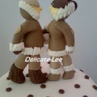 Bride And Groom Eskimos Bride and Groom Eskimos I made out of Fondant....
