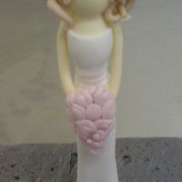 Rosebud Bride Bride made out of fondant