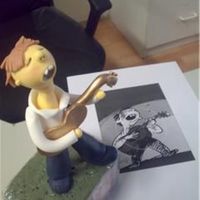 Wami Figurine Western Australian Music Awards Figurine, made to look like the logo! all made out of fondant