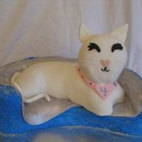 Sophia My icing problems cake. Thanks to kakedecorator for help with the face. This is nothing like the original design. She wanted a large cat...