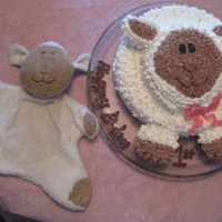 Lamby Cake For my daughter's first birthday cake I replicated her lovie - "Lamby"