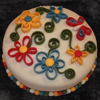 Quilling Cake Today I tried something I've wanted to try for a long time - fondant quilling. Since it is such a grey, rainy day in Norway today, I...