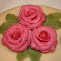 Marzipan Roses The roses on my daughter's confirmation cake.