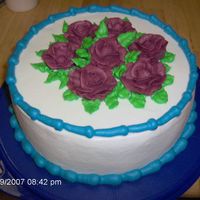 Just A Cake To Practice Roses 