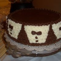 Bil's Groom's Cake This is my first cake I made for a wedding. I made it for my new BIL. Buttercream and Chocolate Buttercream!