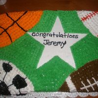 Sports Mangament Grad Cake chocolate cake with buttercream frosting. i need to improve on my writing!!!! does anyone have any suggestions on how to improve??...