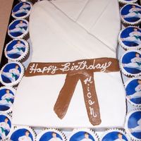 Micah's Birthday Aall bc takwon do uniform with EI cupcakes. My version of some i have seen on here :)