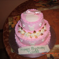 Minnie Mouse Little girls first birthday cake Minnie Mouse all buttercreme