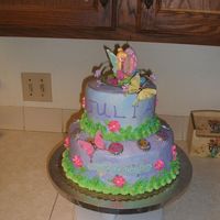Tinkerbell Cake Modified version of the one in the Wilton Book Tinkerbell cake Grandaughters fouth birthday
