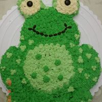 Froggy This is a cake I helped a friend do for her daughters Birthday. it was cut and pieced.