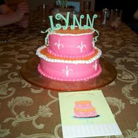 Birthday Cake For Lynn My icing was terrible,