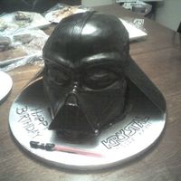 Darth Vader Cake Third cake ever made since finding out I could do this... It was a huge hit! This one for my girlfriend's birthday, she's a huge...
