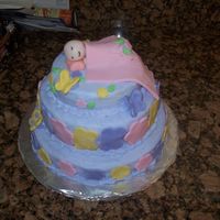 Baby Shower Cake! Mostly Fondant
