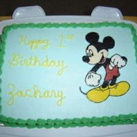 Mickey Mouse Mickey Mouse 1st birthday cake