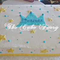Donovan Cake order for a cake similar to my grandson's 1st Birthday cake. But, in a sheet cake. This is what I came up with.Buttercake with...