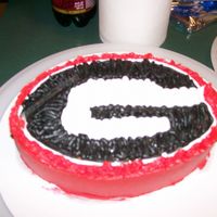 Uga Playing around one night. Thought I'd make a UGA cake.