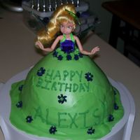 Tinkerbell tinkerbell cake for my cousins little girl