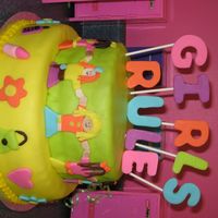 Cake For A 9 Year Old Girl!!!!! Made all with fondant....