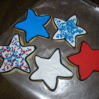 More 4Th Of July Cookies Just a sample of how I did most of my cookies for the holiday. Simple but I thought they turned out cute! Any suggestions/comments welcome...